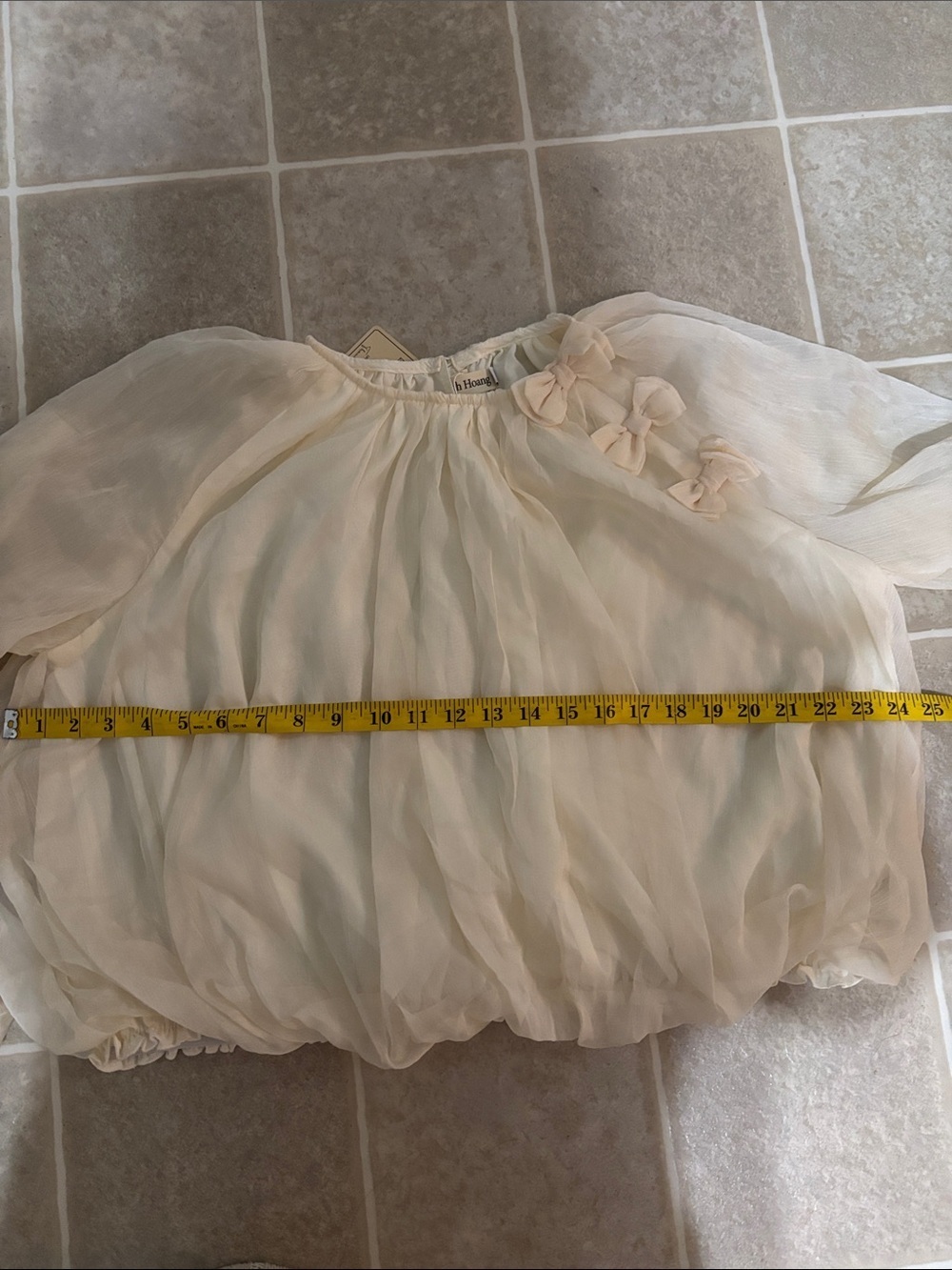 Chic Cream Blouse by - Picture 7 of 8